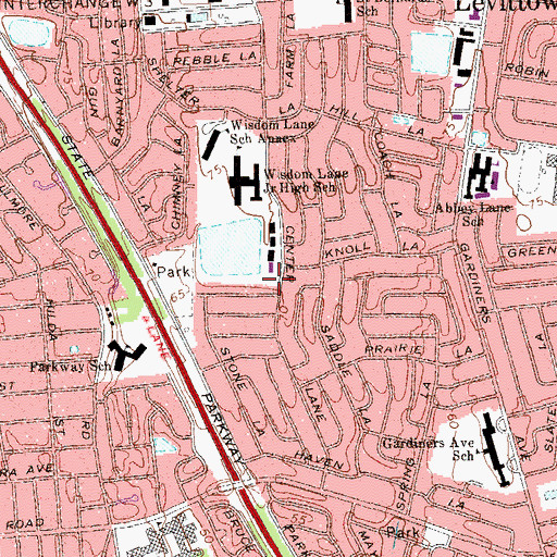 Topographic Map of Segunda Iglesia Pentecostal, NY