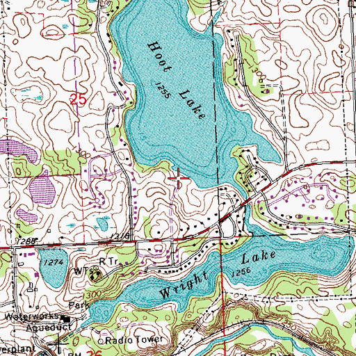 Topographic Map of Godel Park, MN