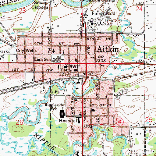 Topographic Map of Depot Museum, MN