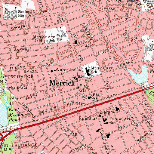 Topographic Map of Grace Reformed Baptist Church, NY