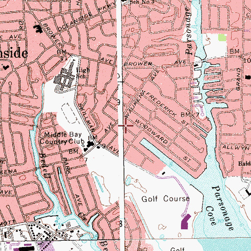 Topographic Map of Congregation Darchei Noam, NY