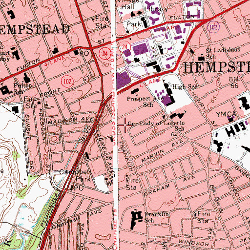 Topographic Map of Progressive Holiness Church, NY