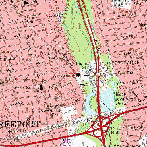 Topographic Map of Church of God in Christ, NY