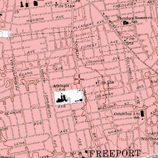 Topographic Map of Haitian American Apostolate Church, NY