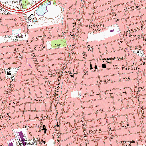 Topographic Map of Good Shepherd Lutheran Church, NY