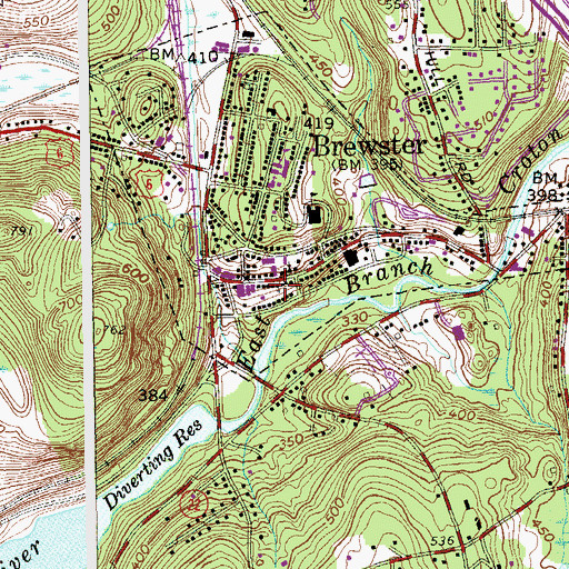 Topographic Map of First United Methodist Church, NY