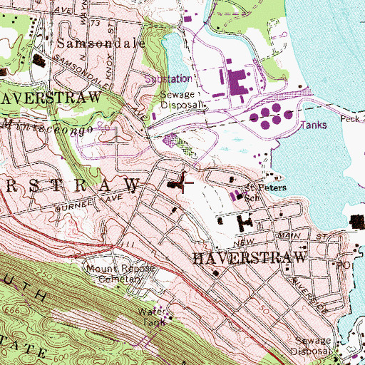 Topographic Map of Gerald F Neary Elementary School, NY