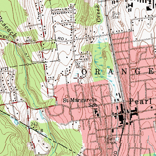 Topographic Map of Lincoln Avenue Elementary School, NY