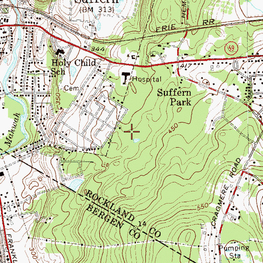 Topographic Map of Richard P Connor Elementary School, NY