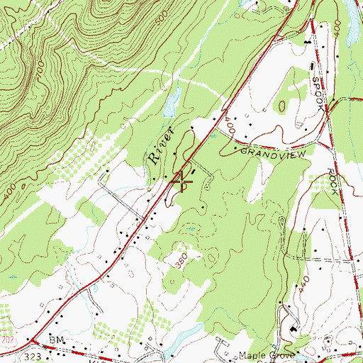 Topographic Map of Viola Elementary School, NY