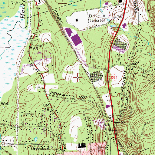 Topographic Map of Bradley Corporate Center, NY