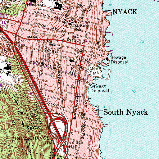 Topographic Map of First Church of Christ Scientist, NY