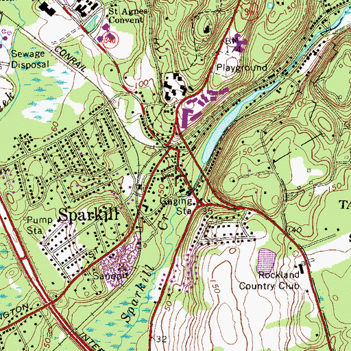 Topographic Map of Christ Church, NY