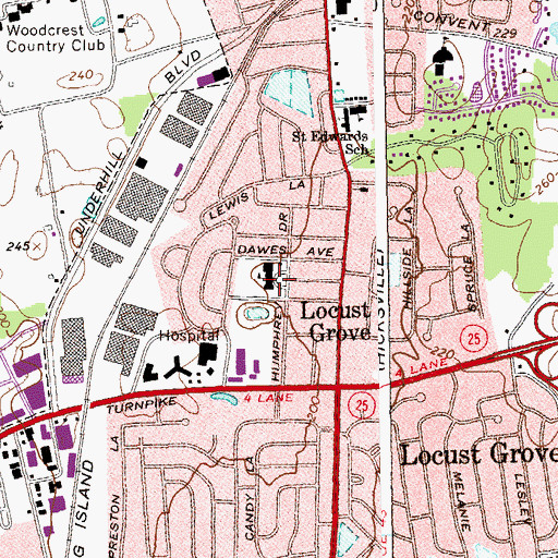 Topographic Map of Variety Child Learning Center, NY