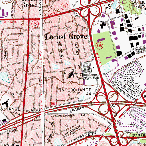 Topographic Map of Willits Elementary School, NY