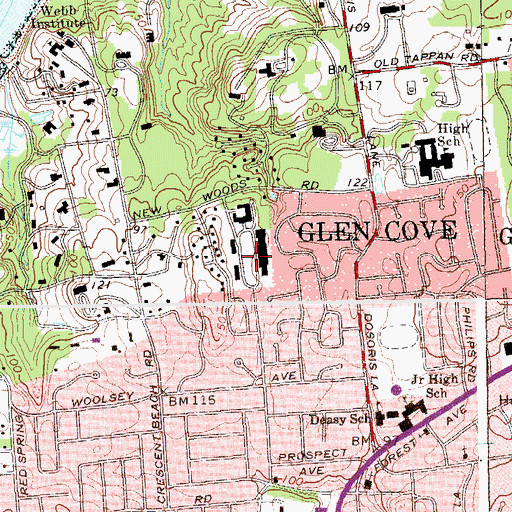 Topographic Map of Pratts Dairy Barn (historical), NY