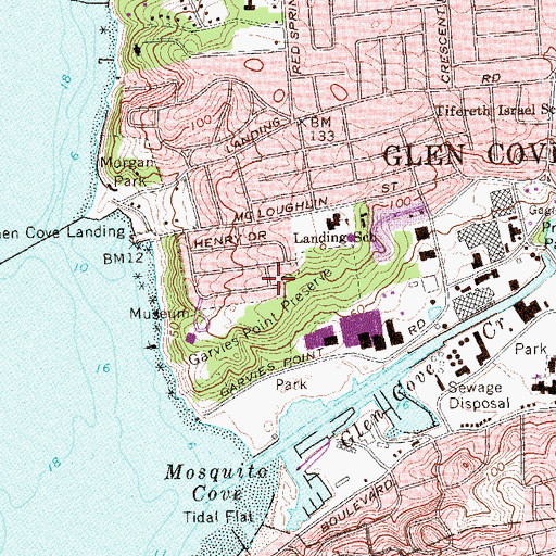 Topographic Map of Mosquito Neck, NY