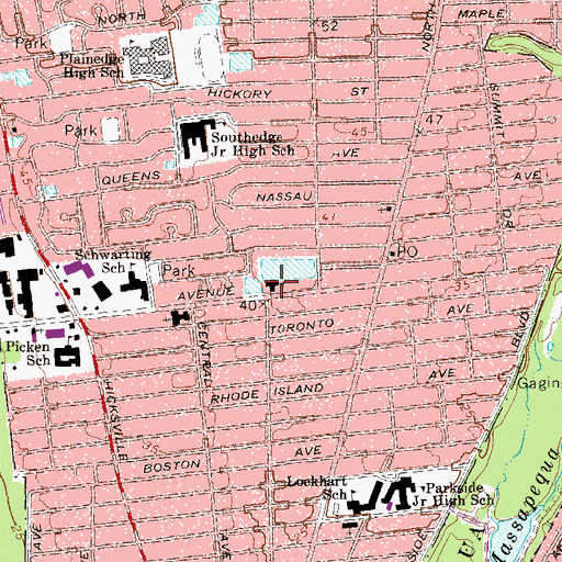 Topographic Map of Congregation Beth-El, NY