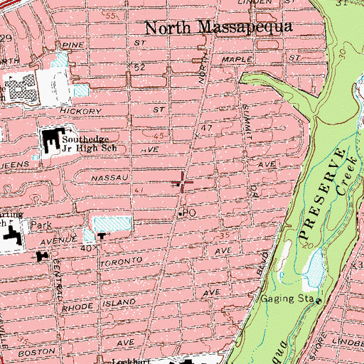 Topographic Map of Kingdom Hall of Jehovahs Witnesses, NY