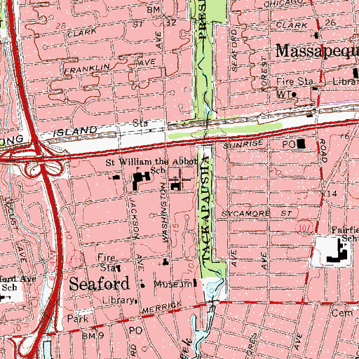 Topographic Map of Our Redeemer Lutheran Church, NY