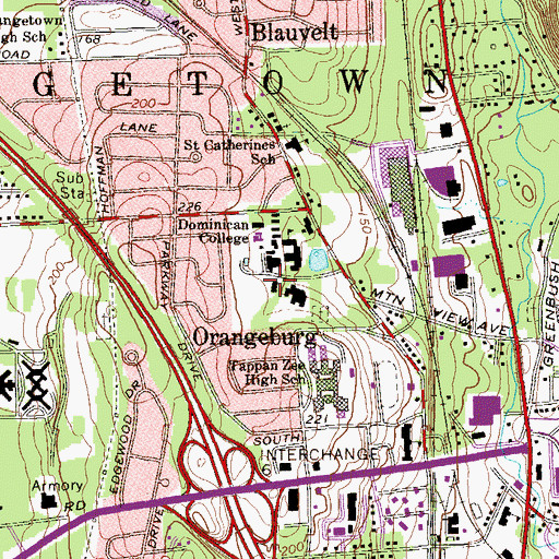 Topographic Map of Forkel Hall, NY