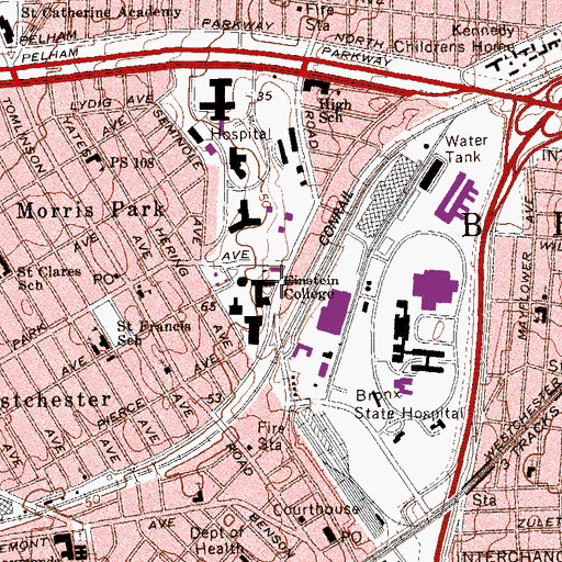 Topographic Map of Golding Building, NY
