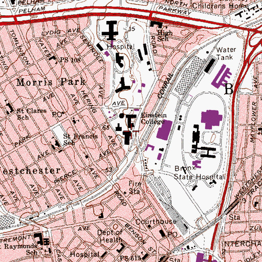 Topographic Map of Gruss Magnetic Resonance Research Center, NY
