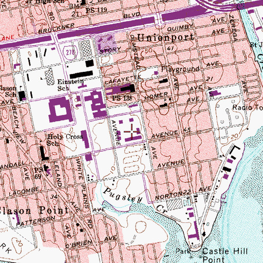 Topographic Map of Jamie Towers, NY