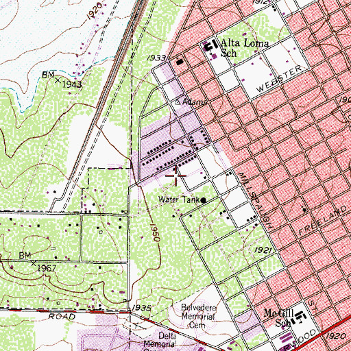 Topographic Map of Full Gospel Assembly Church, TX
