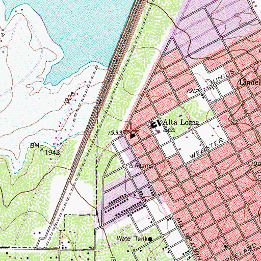 Topographic Map of Church of Miracles Christian Center, TX