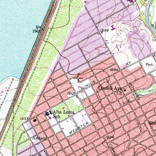 Topographic Map of Central Faith Independent Baptist Church, TX