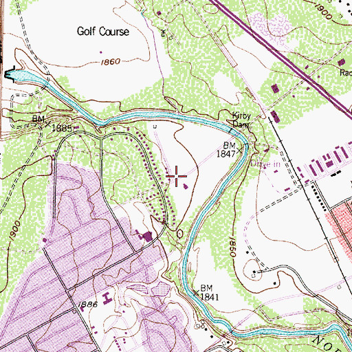 Topographic Map of Edmund Boulevard Baptist Church, TX