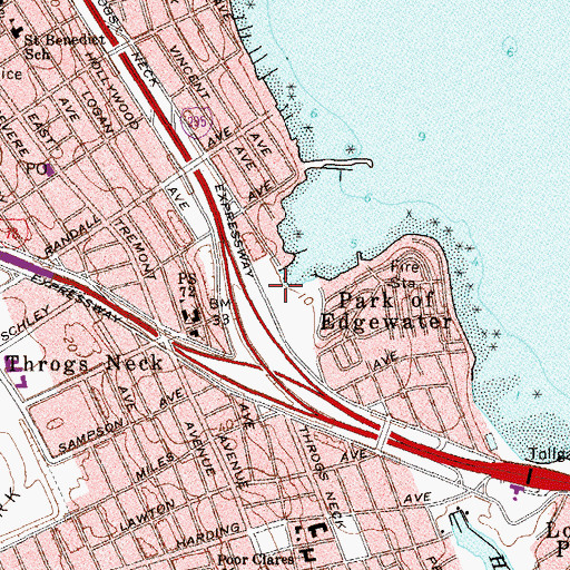 Topographic Map of Bicentennial Veterans Park At Weir Creek, NY