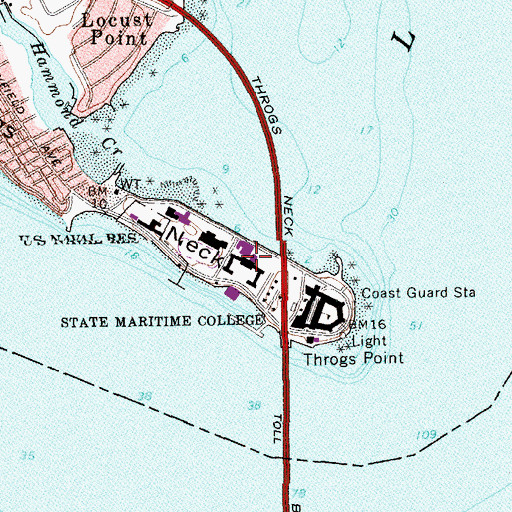 Topographic Map of Heritage Hall, NY