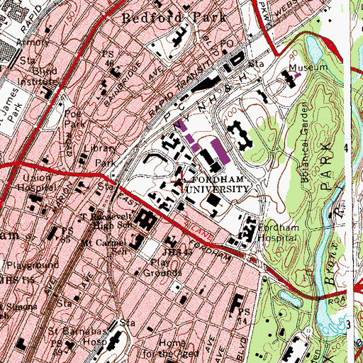 Topographic Map of Dealy Hall, NY
