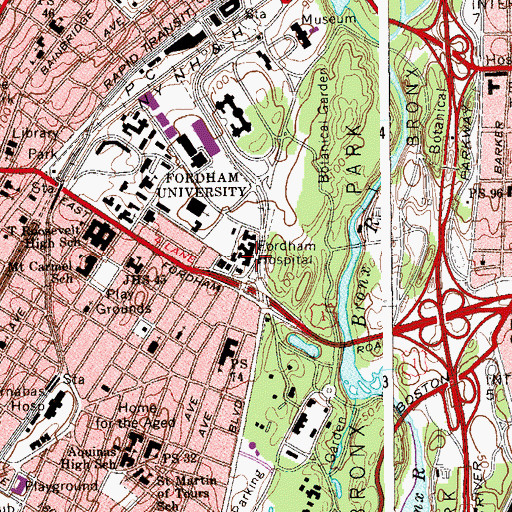 Topographic Map of O'Hare Hall, NY