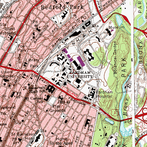 Topographic Map of Edwards Parade, NY