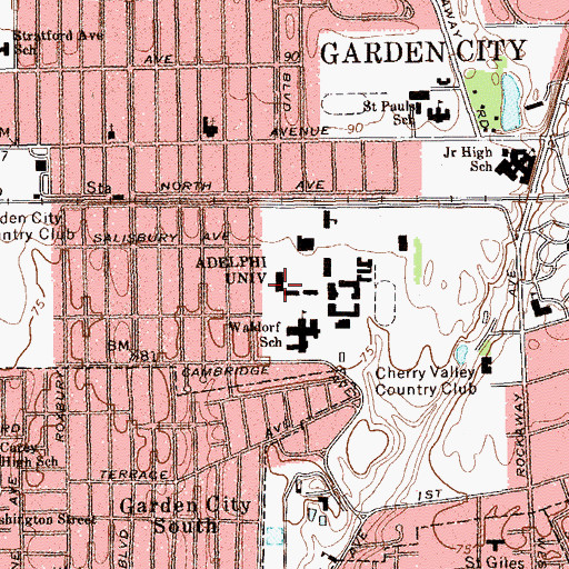 Topographic Map of Eddy Hall, NY