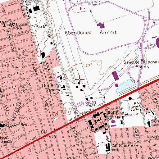 Topographic Map of Enterprise Hall, NY