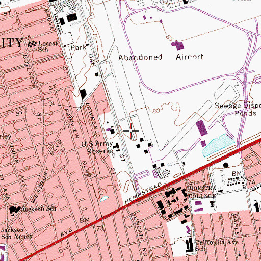 Topographic Map of Liberty Hall, NY