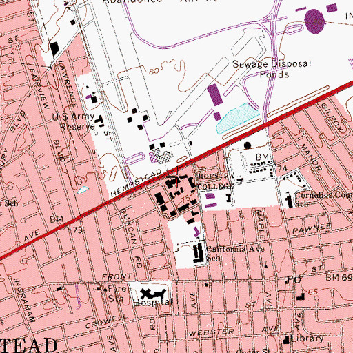 Topographic Map of Scott Skodneck Business Development Center, NY