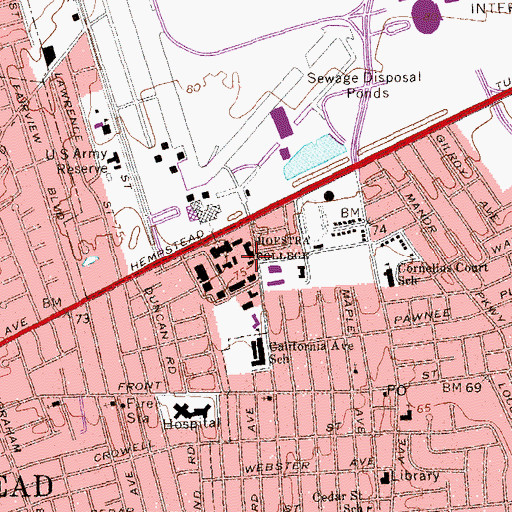 Topographic Map of Spiegel Theater, NY