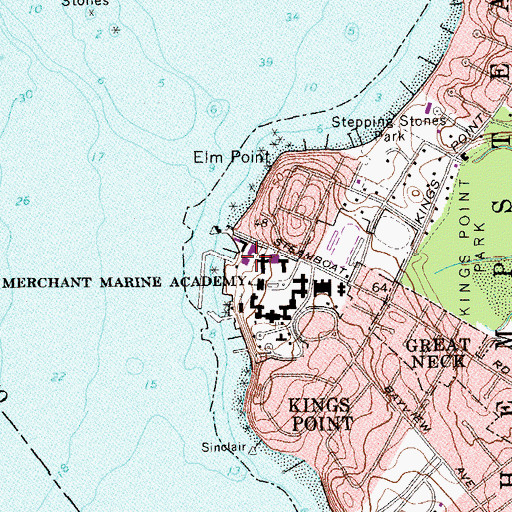 Topographic Map of Berger Hall, NY