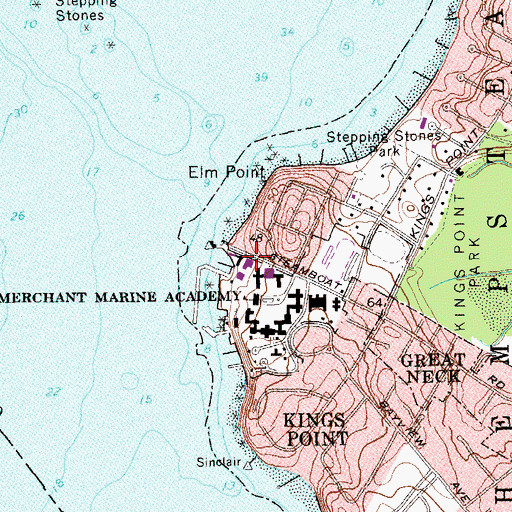Topographic Map of Fitch Building, NY