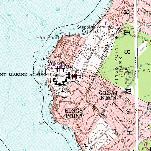 Topographic Map of O'Hara Hall, NY