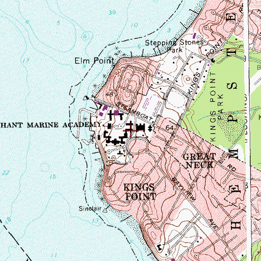 Topographic Map of Roger Hall, NY