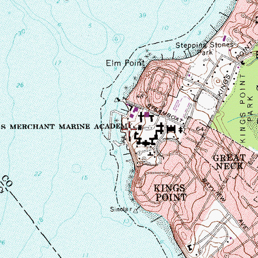 Topographic Map of South Memorial Arbor, NY