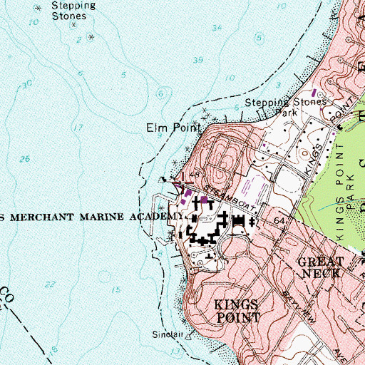 Topographic Map of Yocum Sailing Center, NY