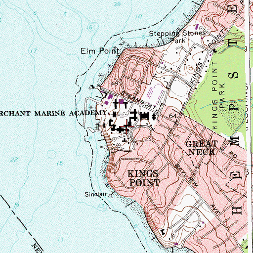 Topographic Map of Barney Square, NY