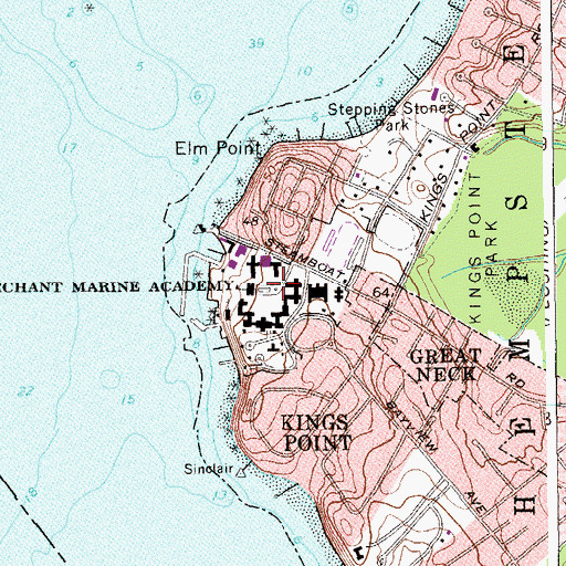Topographic Map of Amphitrite Pool, NY